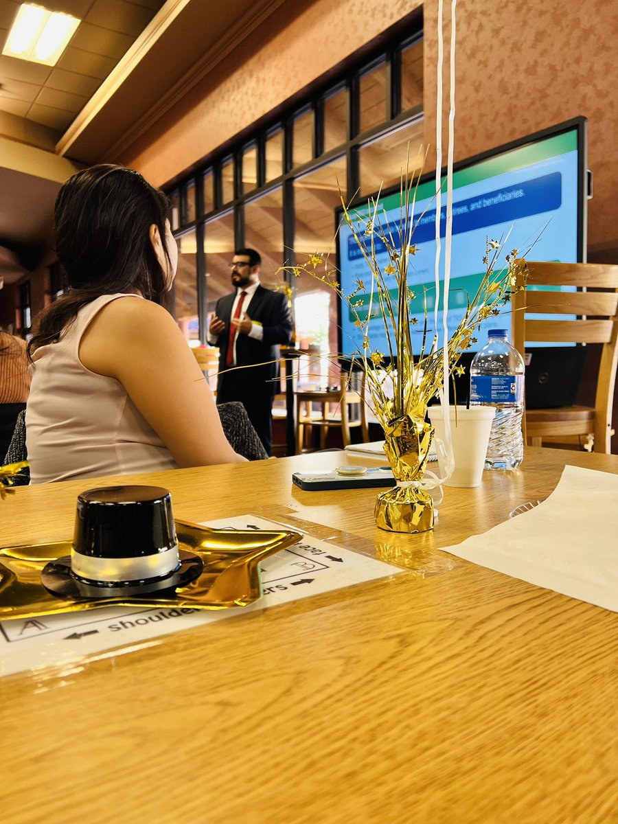 LGarcia_FIN's tweet photo. Thank you @saneliisdHR for hosting this month's Region 19 PAR meeting. Great @TRSofTexas presentation by Mr. Pena and @rizospeakslife speaker. Congrats to our very own @DGutierrez_FIN winner of a delicious chocolate cake @SISD_Payroll #TeamSISD https://t.co/MvF3fXwbhU