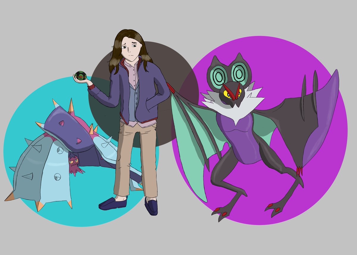 Me as a Pokémon trainer wowow. I wanna start posting more art. Maybe it'll give me the motivation to keep practicing. 
#digitalart #Pokemon