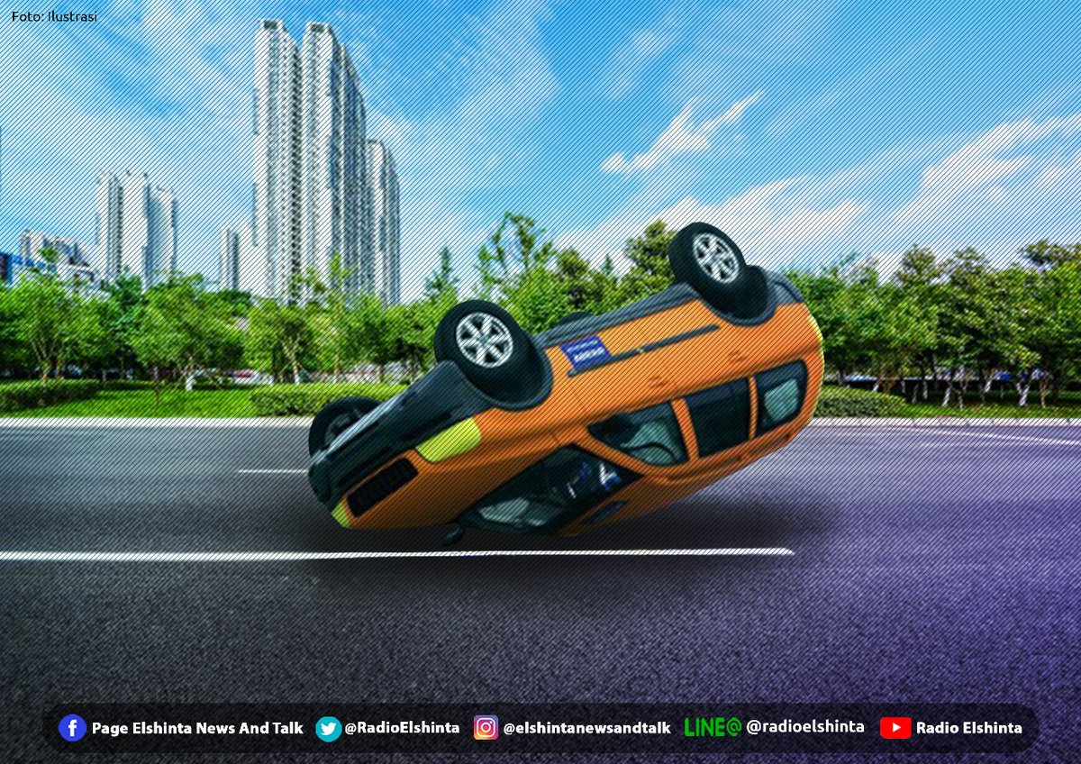 RadioElshinta's tweet photo. 06.52: Tol #Janger dari karang Tengah arah Jakarta macet karena ada kecelakaan di KM 13, truk angkut kelapa terguling di lajur kanan. Sudah ada petugas dilokasi.
@PTJASAMARGA
#ElshintaWeekend
(P. Trisno) https://t.co/2YYri1DcRM