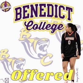 Blessed and thankful to receive an offer from Benedict College ! 💪🏼 <a href="/Coach_MLParks/">@Coach_MLParks</a> <a href="/CarolinaHawks81/">Coach Neal</a> <a href="/Coachlancep/">Coach Lance</a> <a href="/SouthsideWBB/">Southside_WBB</a> <a href="/BenedictWBB/">Benedict College Women’s Basketball</a>