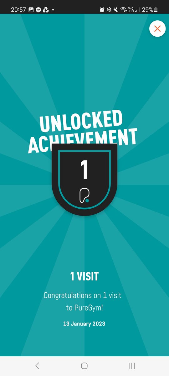 First gym session in years = complete! I'm absolutely shattered this evening! 💤💤