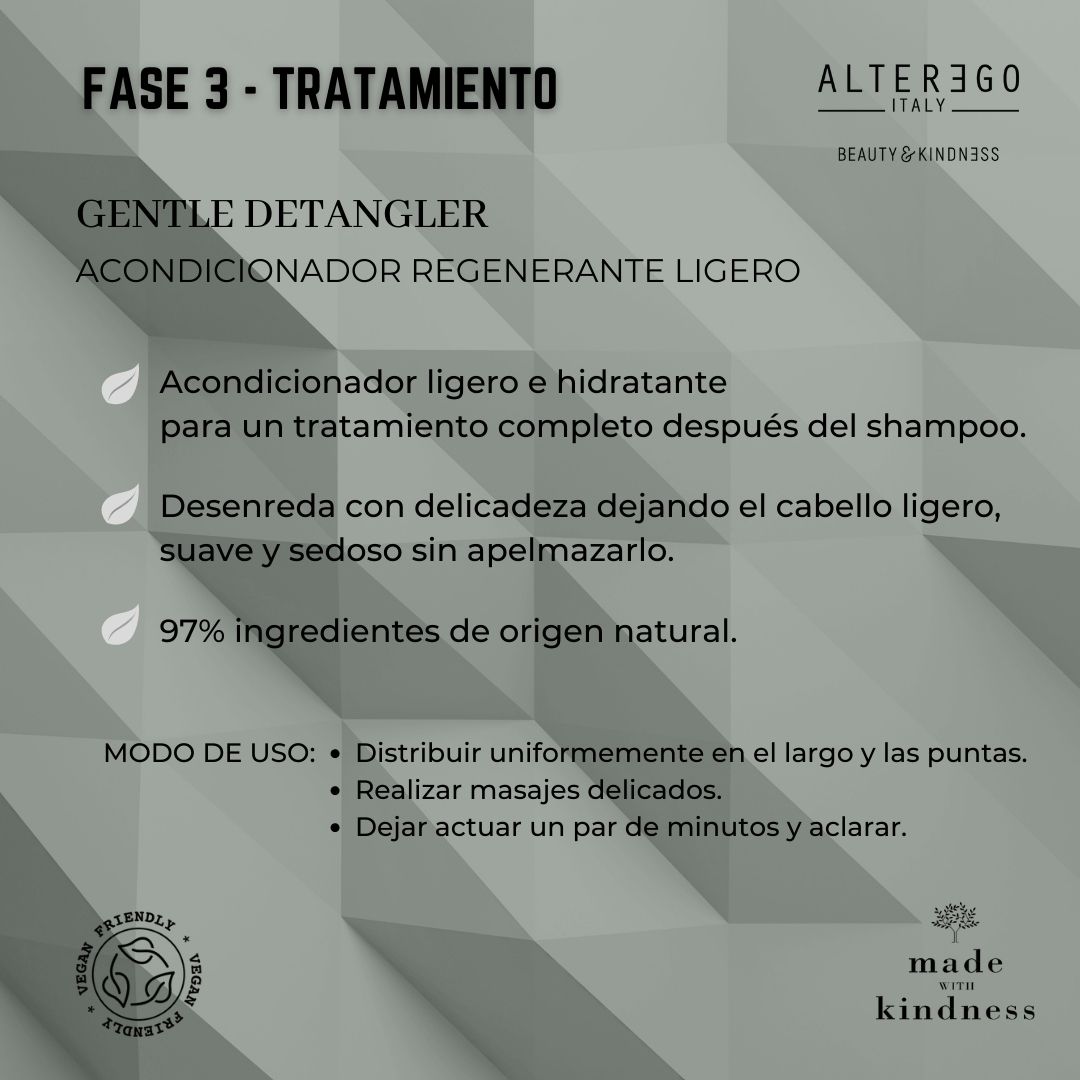 alteregoitalyco's tweet photo. 𝗚𝗘𝗡𝗧𝗟𝗘 𝗗𝗘𝗧𝗔𝗡𝗚𝗟𝗘𝗥
Fase de condicionamiento, es indispensable para nutrir y desenredar.
Tratamiento indicado para todos los tipos de cabello, para restablecer un nivel óptimo de hidratación y aportar elasticidad y suavidad de medios a puntas del cabello. https://t.co/jVPVOca0EU