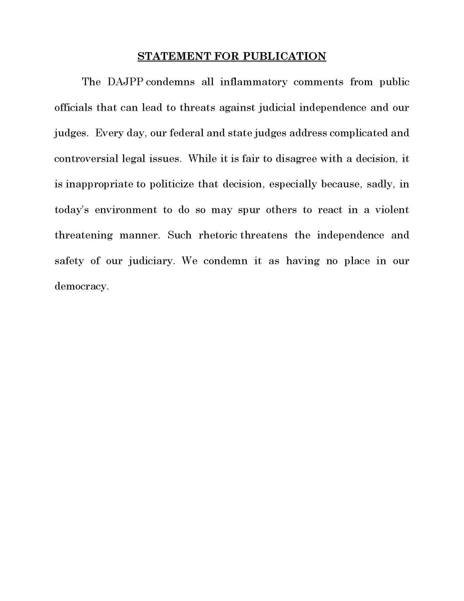 DAJPP Statement For Publication.  <a href="/AFBNJ/">Assoc. Fed. Bar NJ</a>