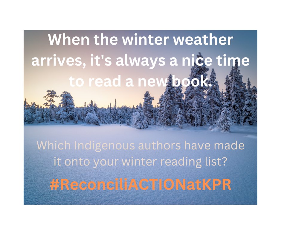 What are you reading? What are you hoping to read next? There are so many amazing books written by Indigenous authors to enjoy.
#ReconciliACTIONatKPR
