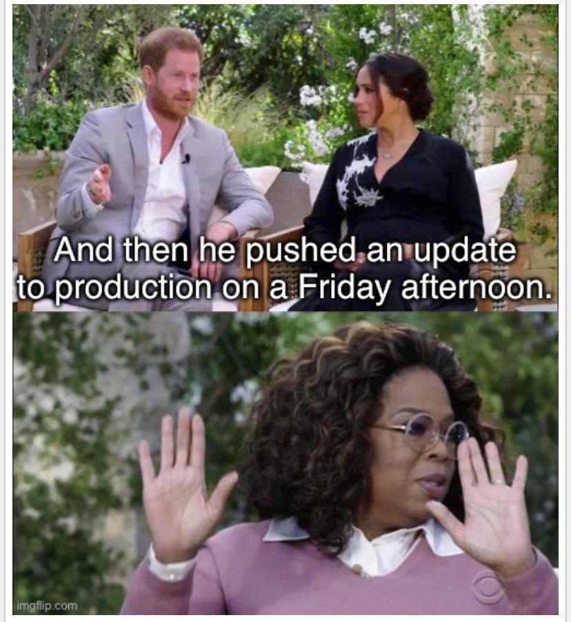 ThdField's tweet image. Oh hell. Who’s on call this weekend? 😂 #TGIF #Friday13th #IT #technology