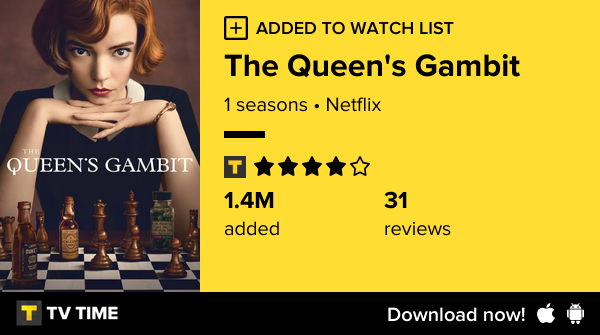 I've just started following The Queen's Gambit tvtime.com/r/2GaVy #tvtime