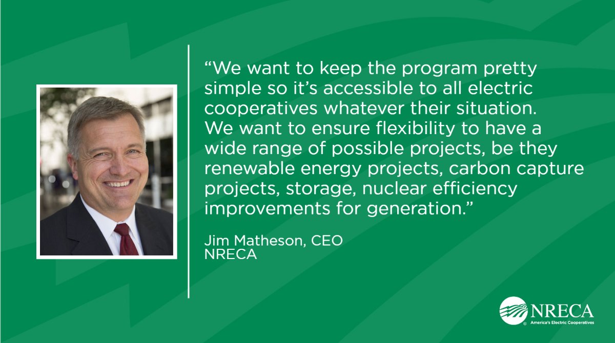 Today, <a href="/NRECAJim/">Jim Matheson</a> held a media teleconference to discuss the design of <a href="/USDA/">Dept. of Agriculture</a>’s $9.7 billion energy transition funding program for electric co-ops.