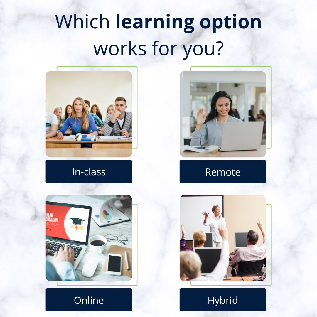 easterncollege's tweet image. Not sure which learning option works best for you? 

Take our short quiz and find out: bit.ly/3GIwkBI

#learningoptions #studyoptions #onlinelearning #elearning #remotelearning #careertraining #jobtraining #EasternCollege