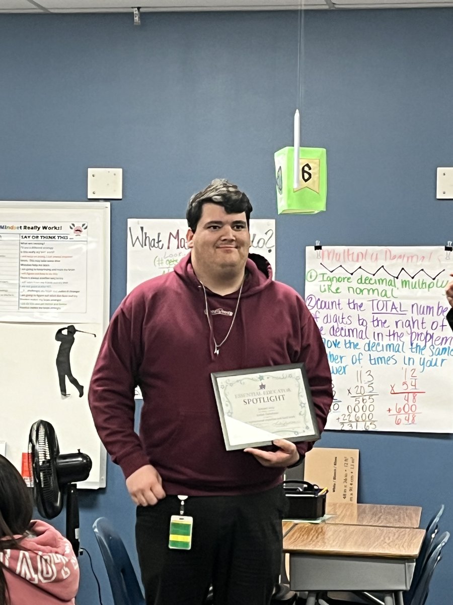 BrazosportISD's tweet photo. Congrats to #EssentialEducator Jordan Dannhaus @LMSFreeport! Dannhaus works hard to achieve Tier I priorities, has a collaborative and positive classroom, is a leader on campus, always eager to try new ideas to achieve student growth. #BISDpride #BeConnected #BISDfamily https://t.co/4KEqb3ESa9