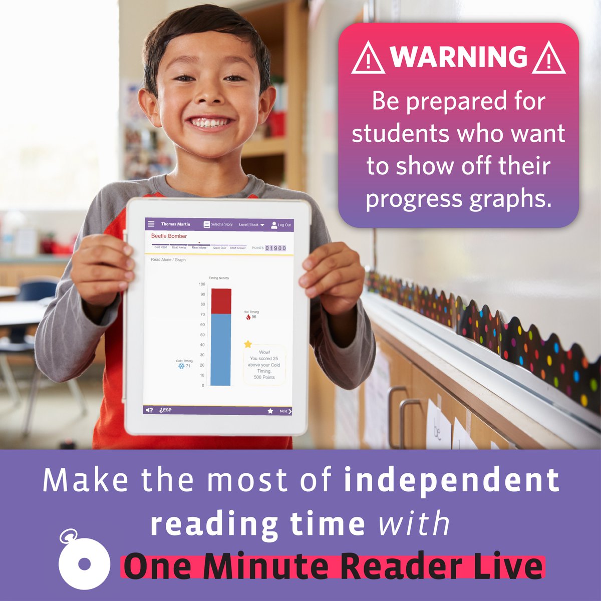 ReadNaturally's tweet image. Do you know a student who wastes independent reading time because it isn’t fun? Do you wish you knew how much (or if) a student really read during independent reading time? Click here to learn how to make the most of independent reading time: bit.ly/independent-re….

#edapps