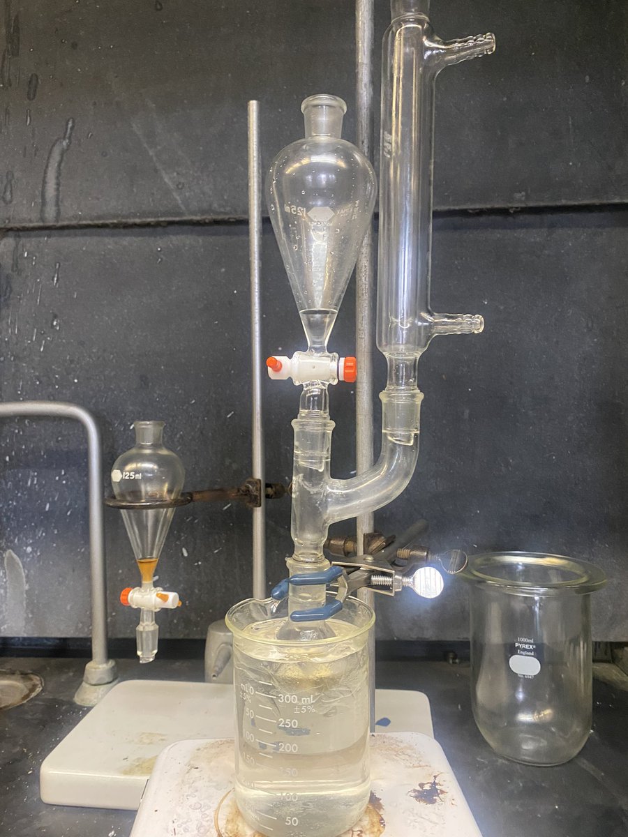 RoseYemane's tweet photo. We run our experiment in cold temperature/ice, and it seems to be working so well. We will be running our NMR on Monday. Hopefully we get better peaks this time🤞🏾
@DrTNTina 
#ResearchSuccess

#LorasJTermResearch2023 https://t.co/3IU0FaZ2jr