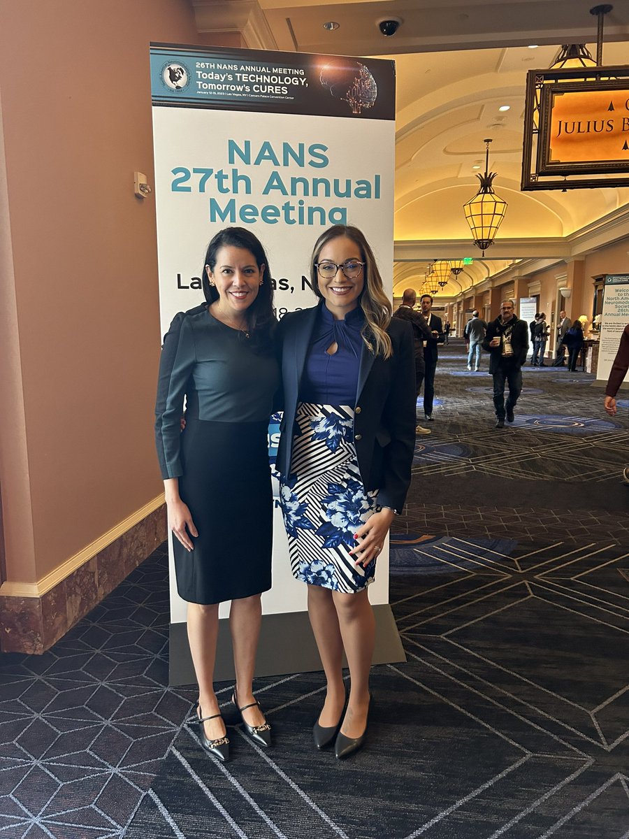 An honor to represent @UTHSA_RehabMed with my program chair and mentor @MVGutierrezMD at @NANS_ION in Vegas! #latinasinmedicine #womenphysicians #physiatry #researchpresentation