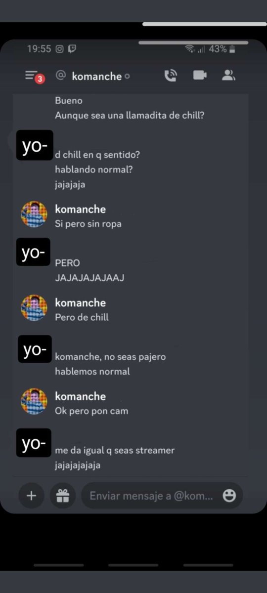 Susozzz's tweet image. A lo que se dedican los tíos que Ibai Llanos hace famoso cuando pillan un poco de fama, voy a acabar con tu carrera @Komanch y no voy a tardar mucho