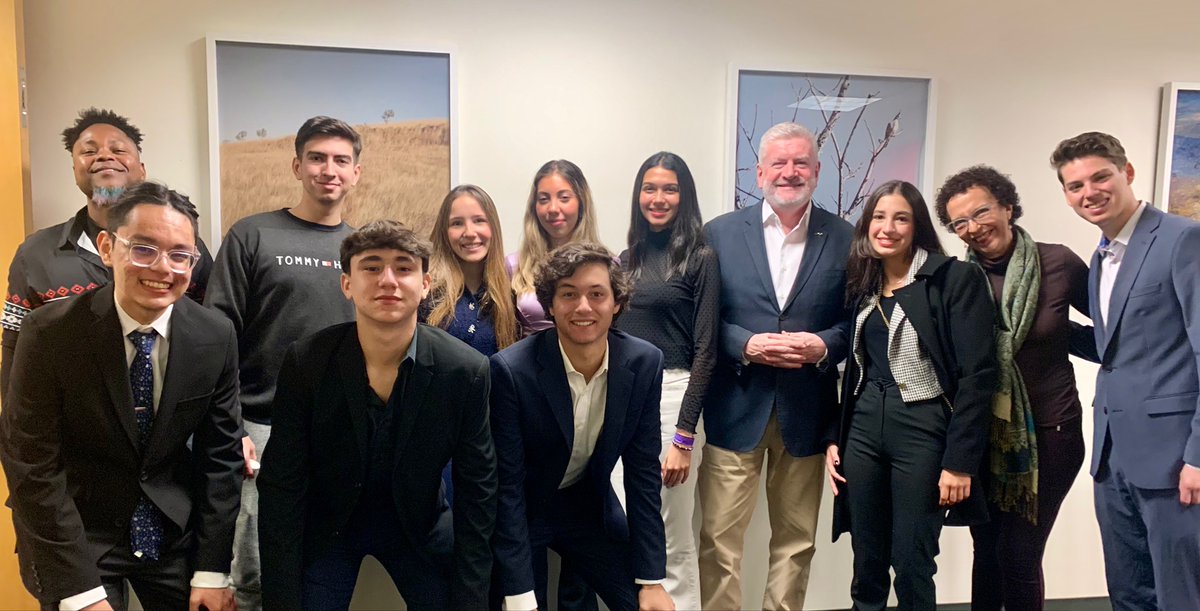 AustraliaUN's tweet photo. Young people's voices and perspectives are critical in solving our shared global challenges, and we are listening. 

It was an honour to host a group of students from Venezuela at the Australian Mission today, as they participate in @Columbia University's model UN conference. https://t.co/5kFh4mKwMD