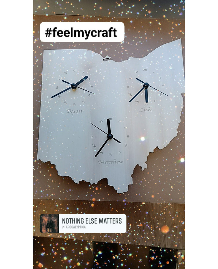 FeelMyCraft's tweet image. 🐣. Offer Xtras! Ohio (US) Personalized Custom shape clock three zone Irish Gift for €40.00 #CustomGift #AfricanClock #african #PersonalizeClock #AustralianClock #ClockGift #Zimbabwe #SouthAfrican #Australian #CustomClock instagr.am/p/CnXqxuJus27/