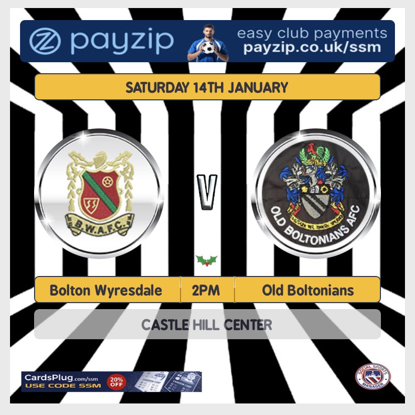 oldboltsafc's tweet photo. Tomorrows fixtures (probably subject to pitch inspections)

1st team v @boltonwyresdale (A)

Reserves v @AshtoniansRes (A)

A team - game postponed https://t.co/THOnV2yUd5