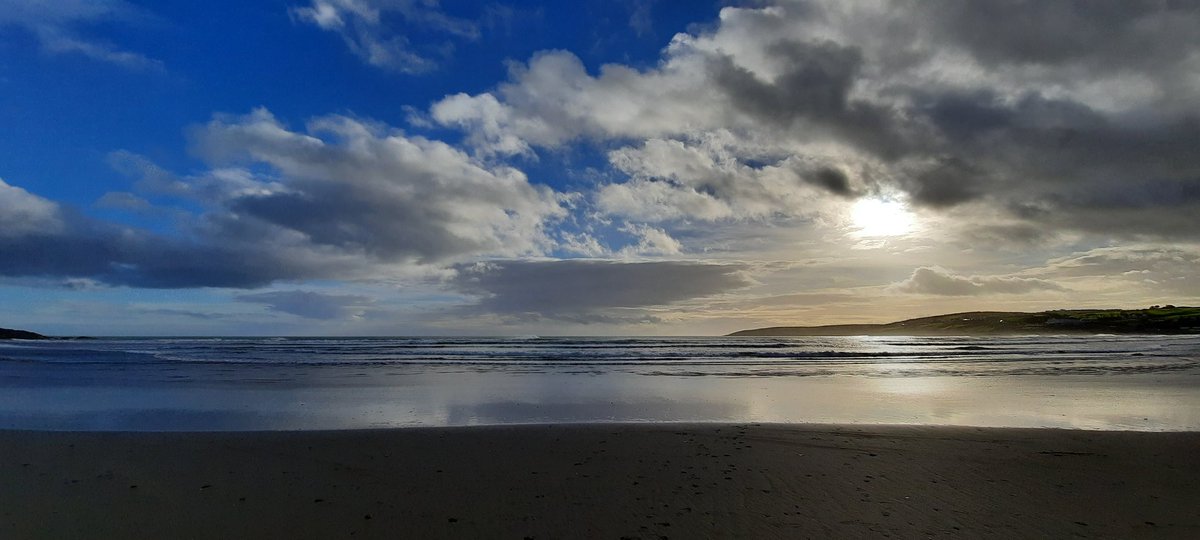 Few things as invigorating as a brisk walk in a sea breeze. Inchydoney Beach, West Cork, Ireland