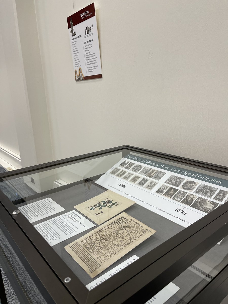 ISUMilnerSPC's tweet photo. The semester opens on Tuesday and so does a new #LibraryExhibit on floor 2! Here are a few pictures captured yesterday by our @ISUMilnerLib Communications Director during the installation process.
For more info, check out the exhibit page:
https://t.co/z0PSqxcyy4 https://t.co/fxLwUOnvZw
