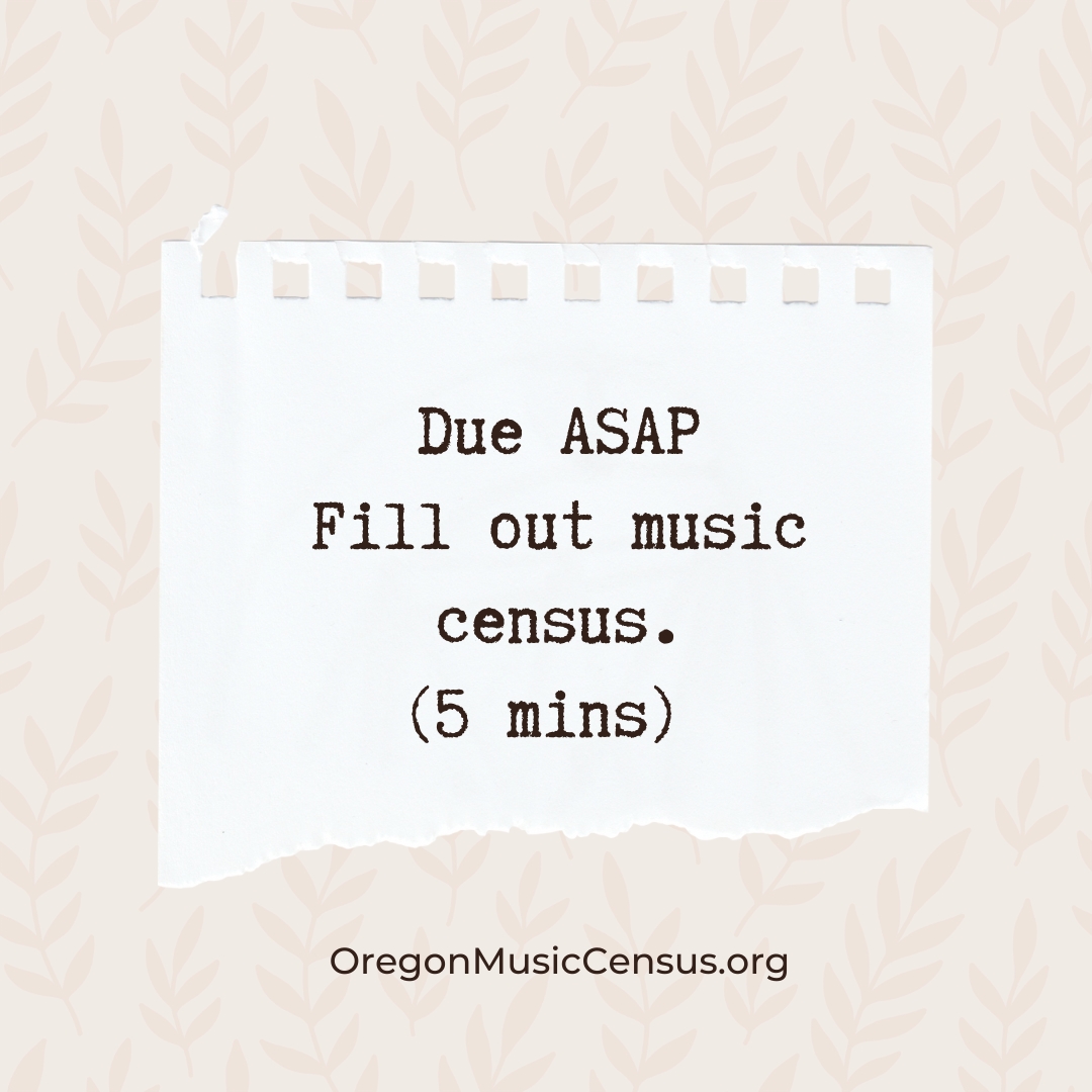 MusicPortlandOR's tweet photo. We’re getting close to the end of the Oregon Music Census! Let’s go out with a bang y’all! A decade of policies (for or against independent musicians) depends on it! It’s only 5 minutes to complete the 100% anonymous economic survey.

https://t.co/22fxQutRei https://t.co/fTq4vhRv07