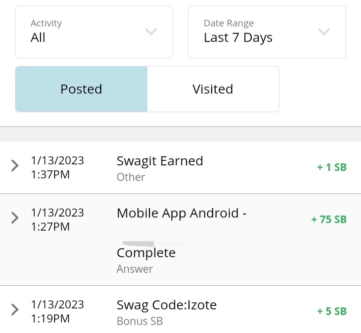 mitchstew07's tweet photo. @Swagbucks #SBBraggingRights 0 SB is 75SB. Got my SB! https://t.co/H33Yjyb9Rd