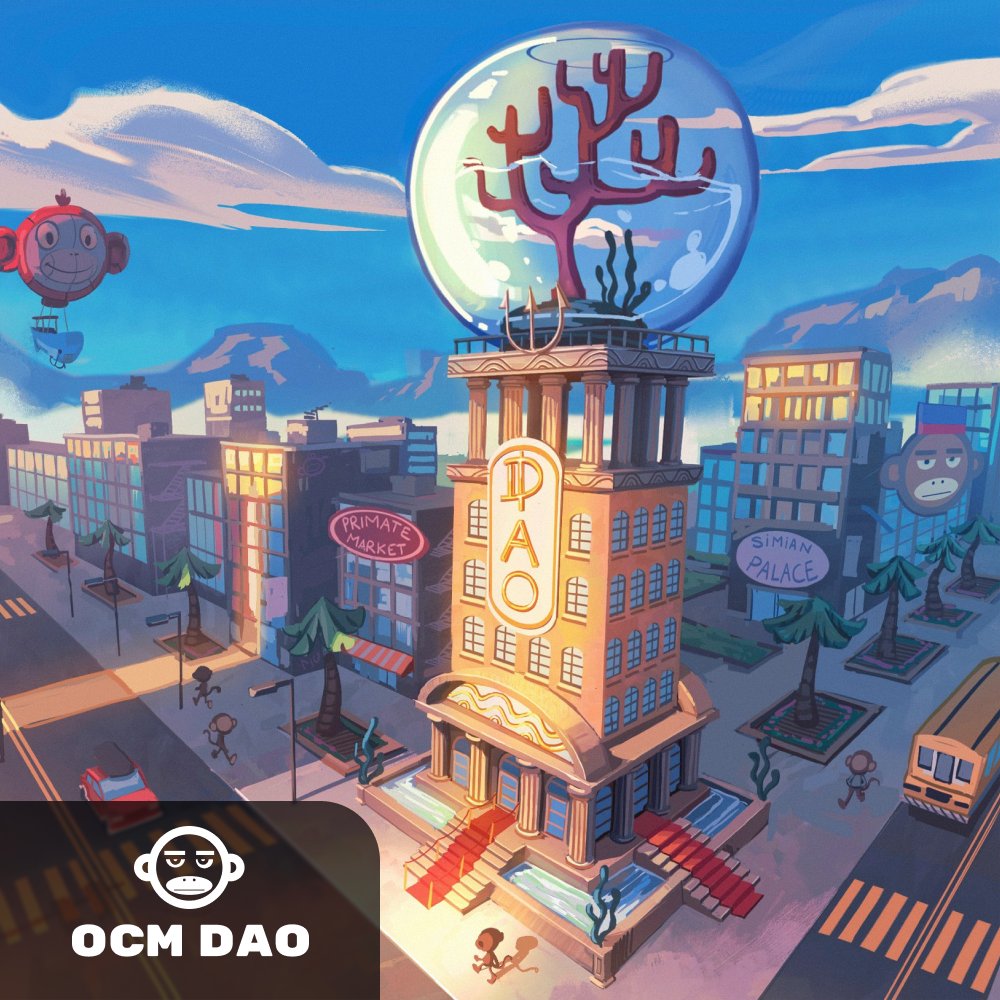 OnChainMonkey's tweet photo. Introducing @ocmdao, official account of @OnChainMonkey DAO 🔆 

Follow now! 👆

@ocmdao provides members access to ~2,000 ETH to build alongside our team and create value for OCM

Welcome @sine_nomine_art , OCM's 1st DAO Coordinator 🎉

!RISE ⚡️ The monkeys will not be stopped https://t.co/fIfHR2iw3z
