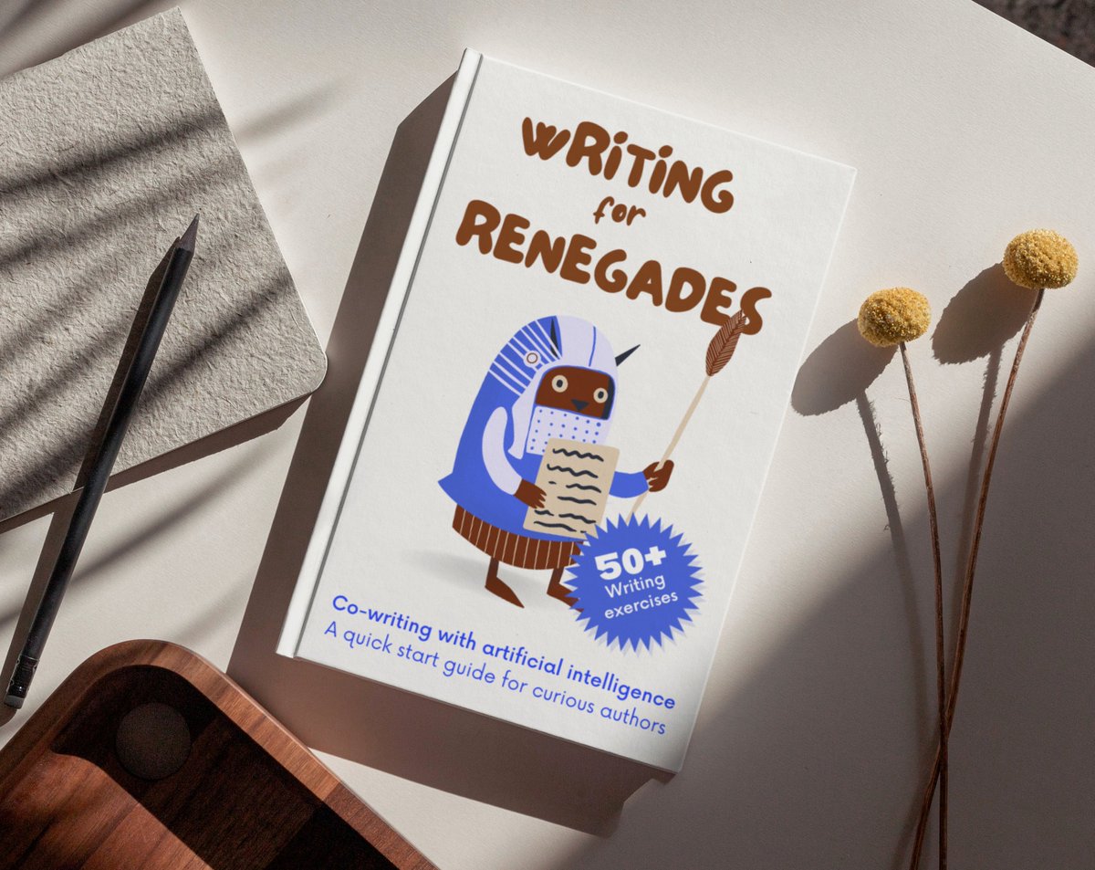 annabelblake's tweet photo. I wrote a guide for authors who are curious about #AI 🤖 A mix of practical exercises, tips, history of writing machines, wise perspectives &amp; links to discover craft peeps like @robinsloan @bencjenkins @aparrish @thecreativepenn @jamesjyu &amp; @sudowrite👻  https://t.co/o1S01TWRXW https://t.co/uscmg7zfDs