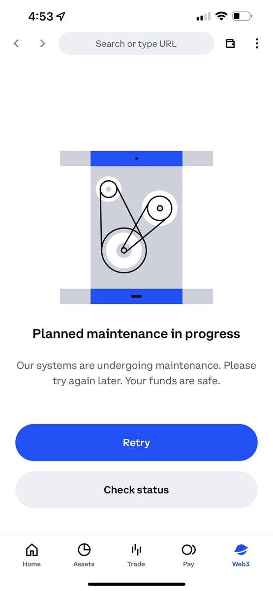 nyibum's tweet photo. @cryptomanran Please lost my little profit because of ur maintenance!!! Who will pay  for my lost they are doing this intentionally. Too much!!!! https://t.co/a4P5HI9twm