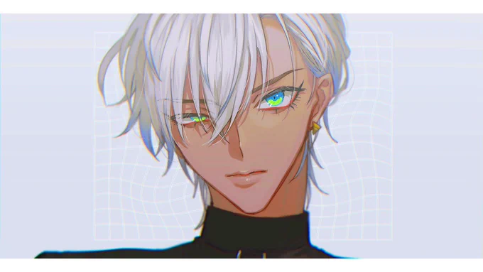  #絵を彩度100にすると超派手 