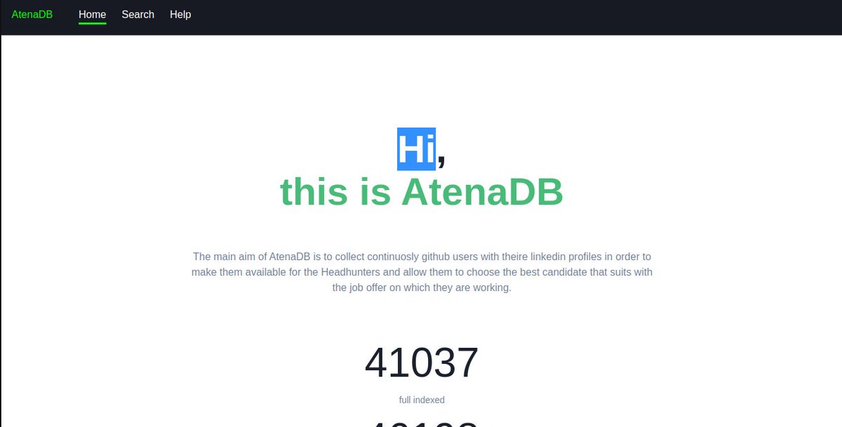 AndreiDodu's tweet photo. AtenaDB is a search engine for headhunters that allows them to find programmers that suits best with job offers.

https://t.co/jowpb8CThq https://t.co/nCuBeK4zNB