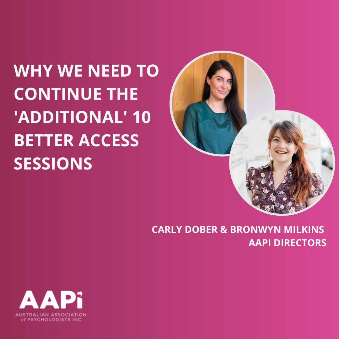 Opinion Piece by Carly Dober and Bronwyn Milkins, AAPi Directors

In response to Professor Ian Hickie’s piece in The Guardian 9/01/2023, we at the Australian Association of Psychologists Incorporated take issue with many of the points he has raised: ow.ly/5hEP50MpJR5