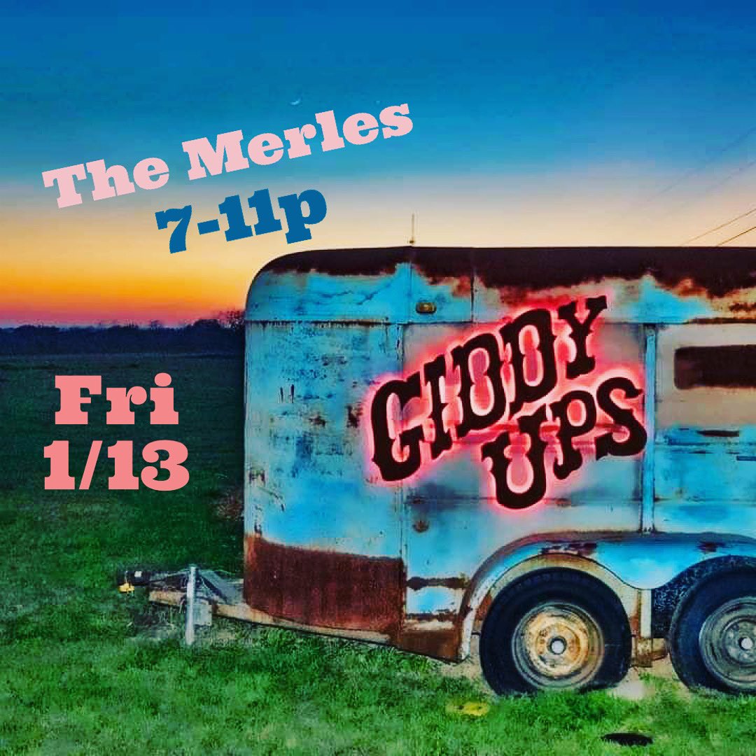 MerlesATX's tweet image. We’re playing @giddyups tonight from 7-11p. Come dance with us!!!🕺🏽💃🏽🎸🍺🔥🤠