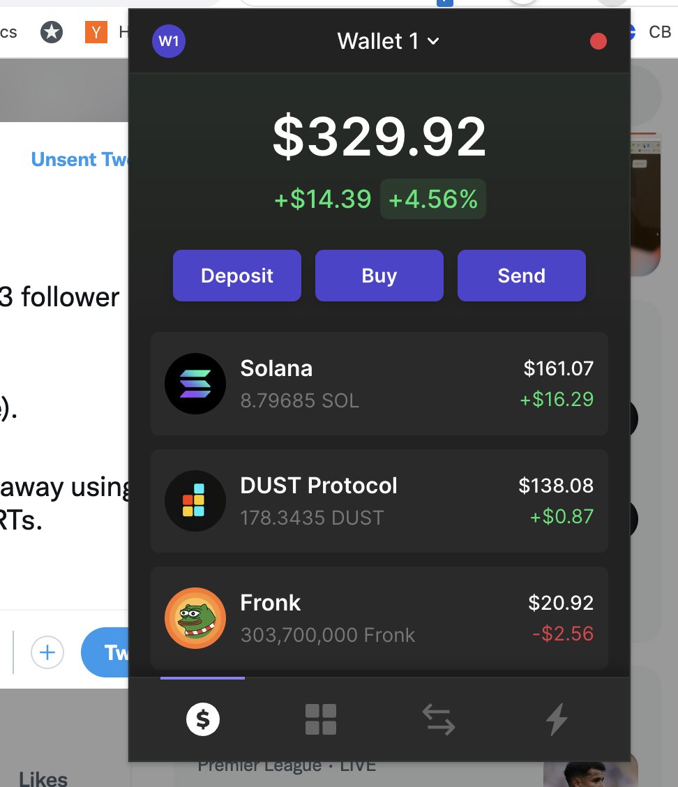 SolVisitors's tweet image. My giveaway for today's party celebrating hitting 3,333 followers is extremely simple.

Giving away 33.3 $DUST (old school style).

To enter, follow @SolVisitors and simply retweet this post.

Will run the giveaway using TwitterPicker once this hits minimum 33 RTs. Good luck! ✨