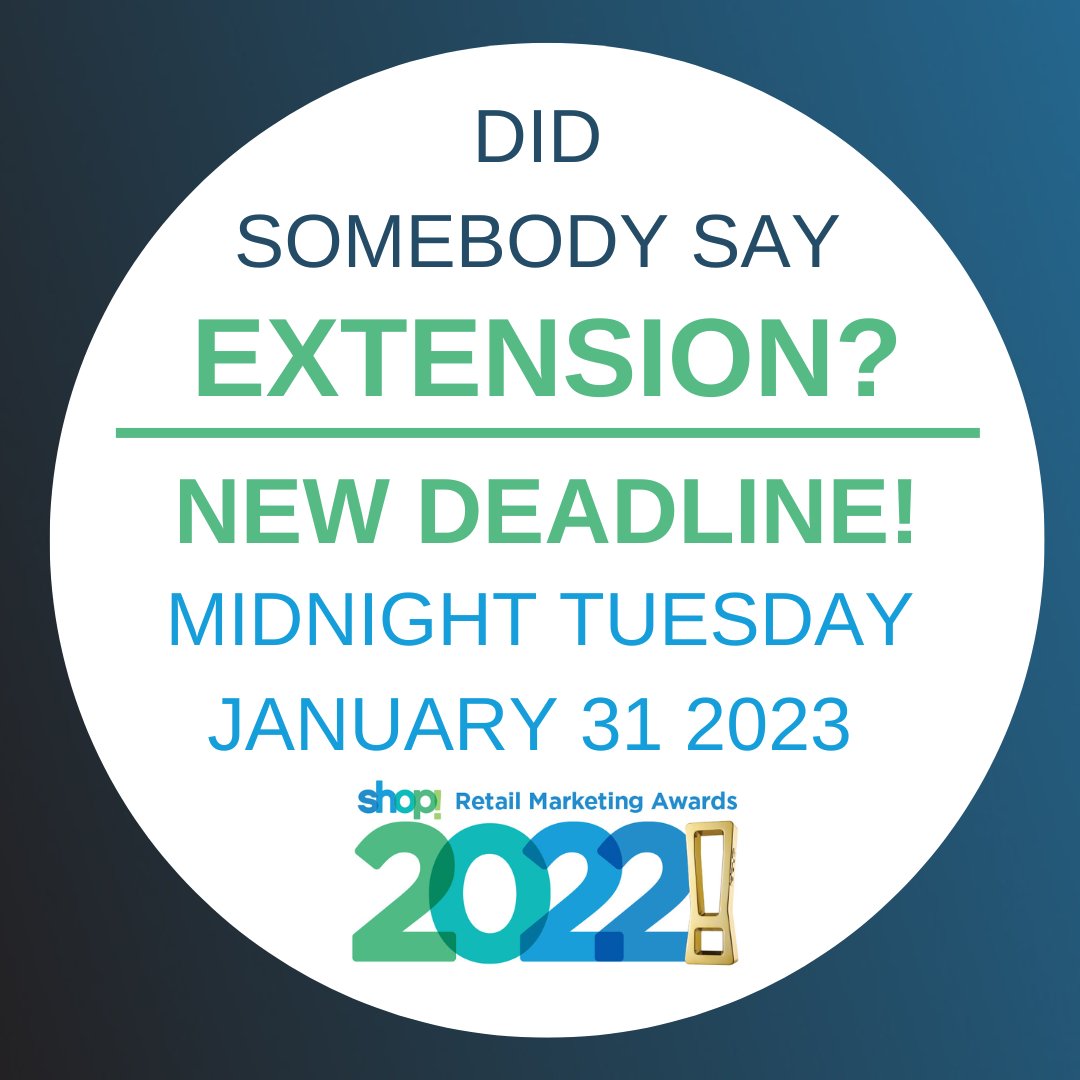 We’ve extended the deadline for our
Annual Awards!

You now have until January 31 to submit your entries!