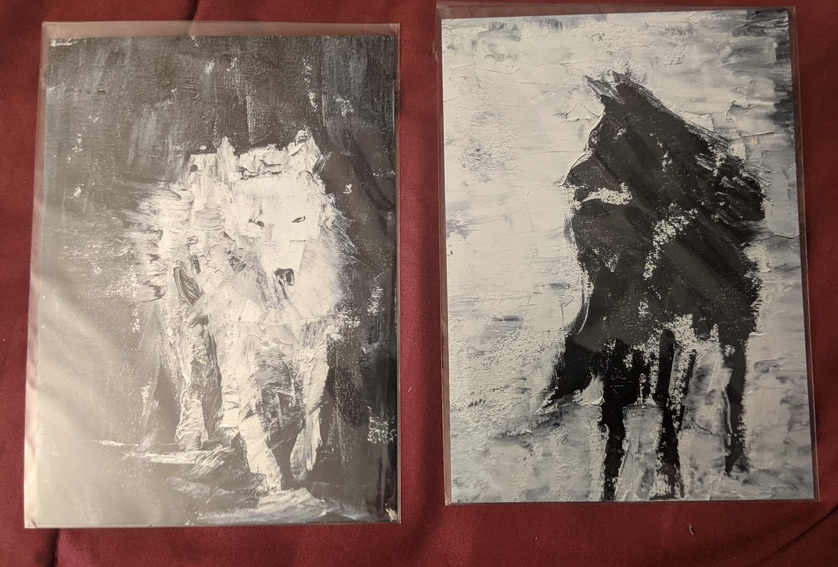RoryLokason's tweet photo. @LilahSturges These two coordinated wolf pieces by @amybdart ! And literally everything she does. She's fantastic ☺️ https://t.co/BeiNTKPUyg