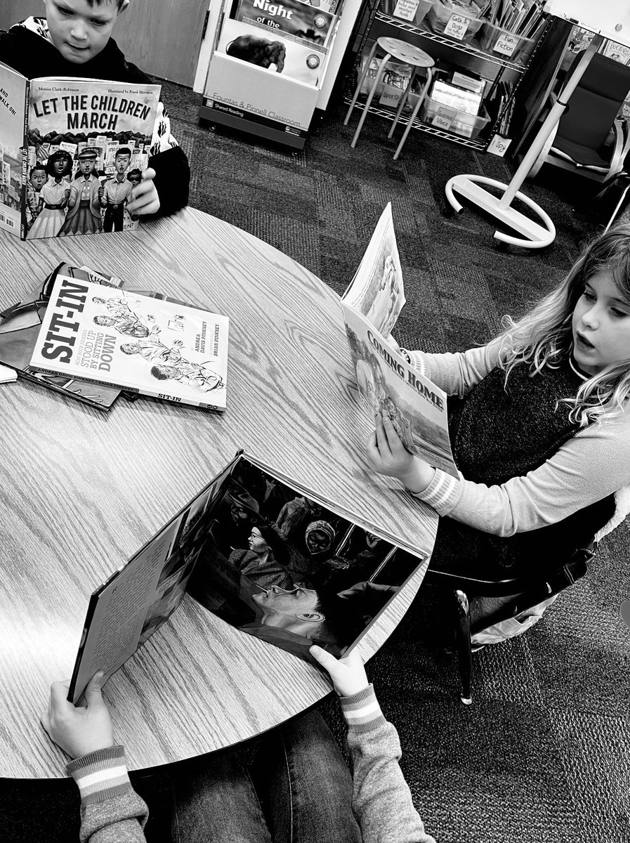 Growing into independent readers…reading to gain knowledge, while expressing concerns full of empathy.  It’s the moments when the future looks so bright for me. 
             🍎🫶🫶🏻🫶🏿🫶🏾🫶🏽🫶🏿🍎
