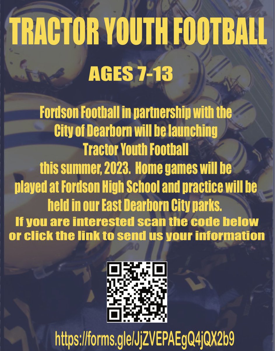 Thrilled to have a Little league team back at Fordson! Sign up if interested and more information will follow!!