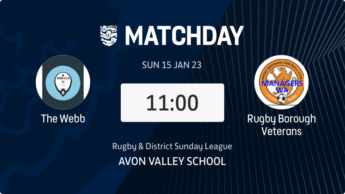 TheWebbFC's tweet photo. We are at home this week in the cup against ⁦@Rugbyboroughfc⁩ #UTW https://t.co/ZqXL7DsfUs