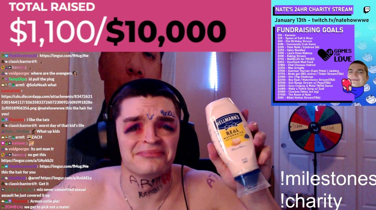natehowwwe's tweet photo. https://t.co/gdRUPSJJOV

WE HIT 1K IM GONNA DRINK MAYO https://t.co/UGgvjWwLxP
