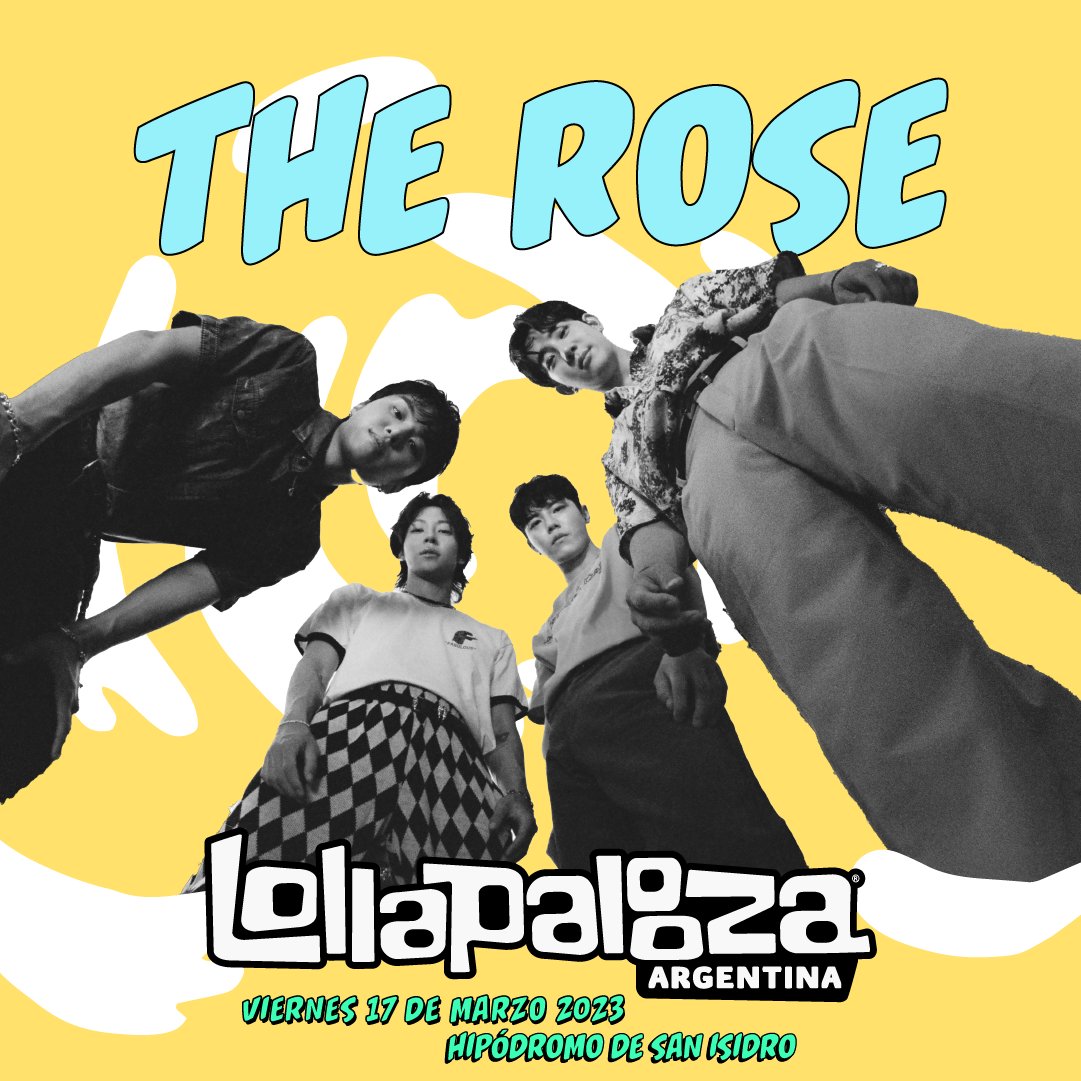 woosungnet's tweet photo. THE ROSE is the first k-band to be part of the lineup for LOLLAPALOOZA (Chile, Argentina, Brazil and Colombia) 

They're iconic. This is their moment. 🤟🏼 #THEROSE https://t.co/6siMXAWiTT