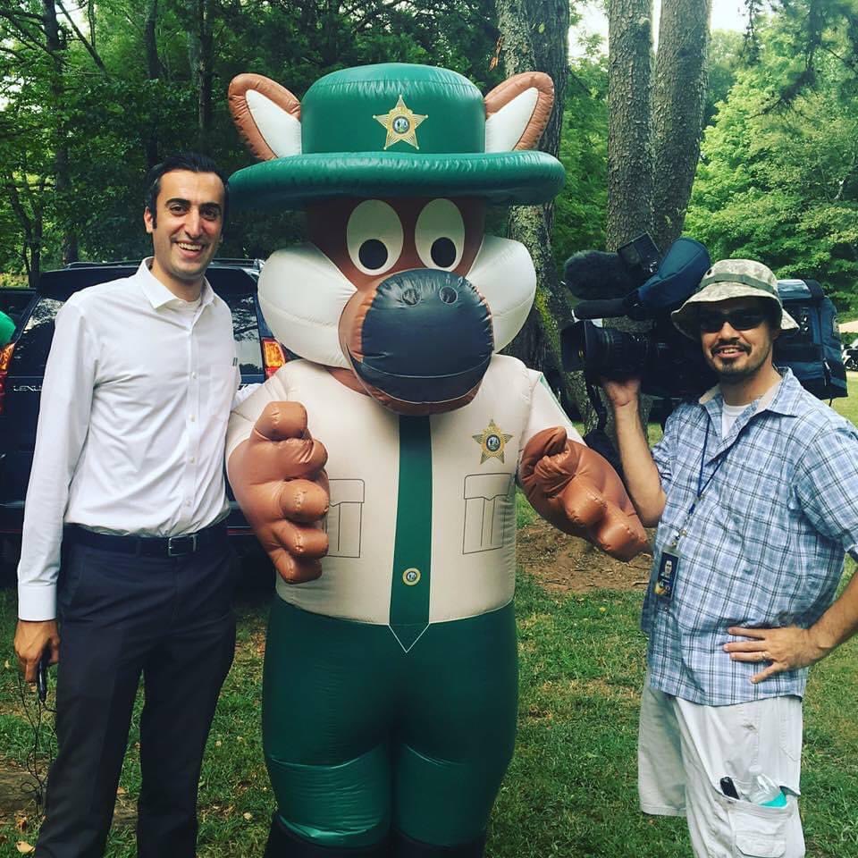 JoeBrunoWSOC9's tweet photo. Today is @JoeyCameraguy’s last day at @wsoctv. So many memories, laughs, stories, political rallies, mascot photos and hours logged in the Government Center. He is truly gifted at his craft. I will miss him so much! https://t.co/nlOWVhw0LF