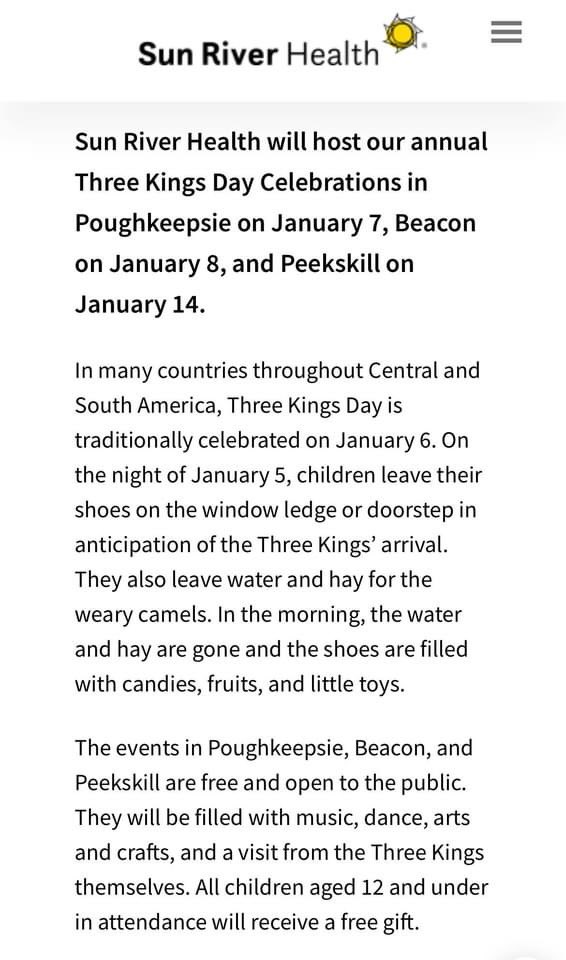 MaryAnnMcCarra's tweet photo. TOMORROW!!!!!!!! 

#Peekskill 
#Epiphany

6th January is the Epiphany.  

A celebration will be held in #PeekskillNY at 1037 Main Street on Saturday the 14th of January from 2:00 p.m. to 5:00 p.m..

https://t.co/AsypTZfgx4 https://t.co/FTVv39zXdc