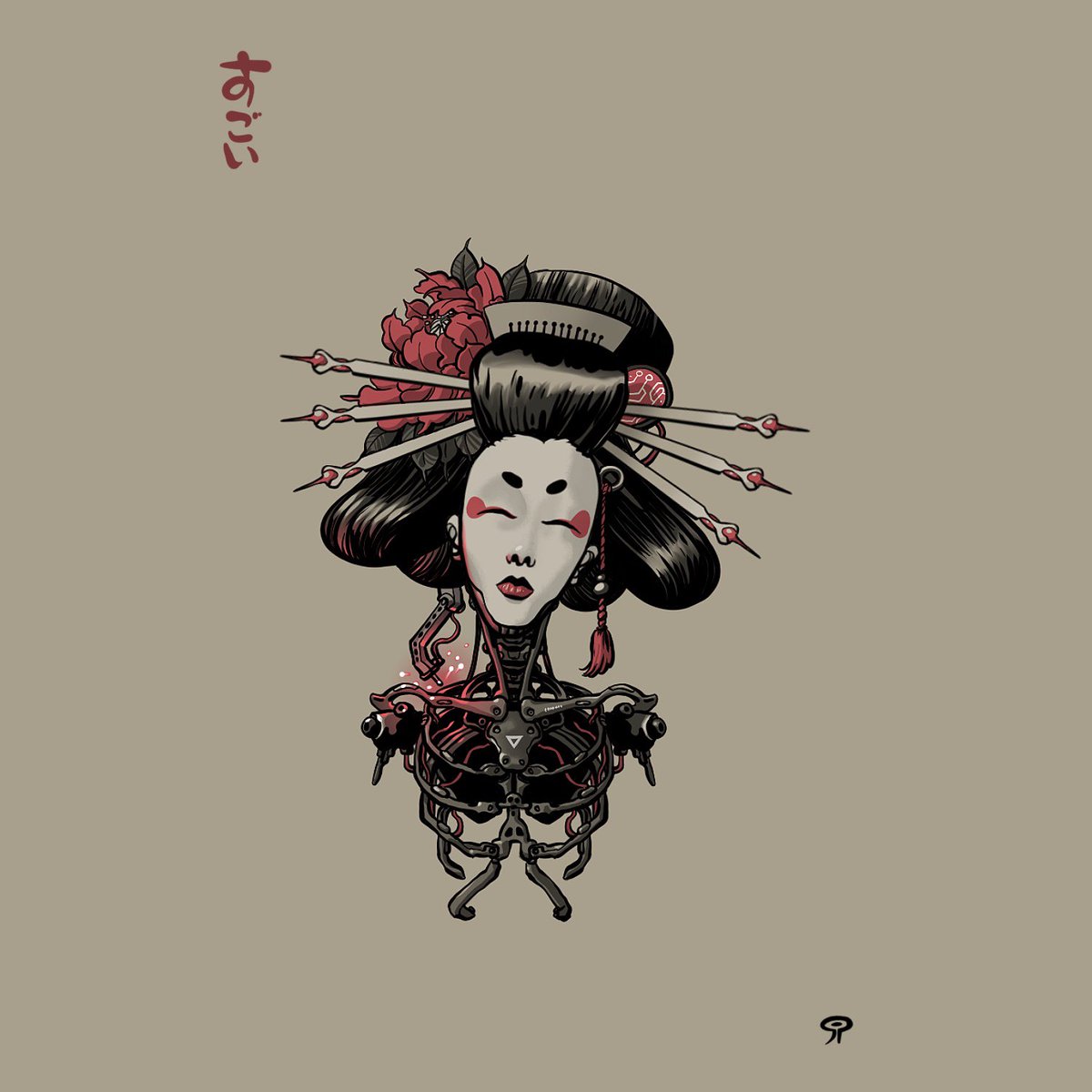 KalanoorArt's tweet photo. 01 - BUILD
#inktober52 #week01 #Cyborg #geisha #gits #movietattoo #tattoodesign #neotraditional #tattooartist #madeinmadagascar #oldboy #tattooshop https://t.co/Yv88tP1RWy