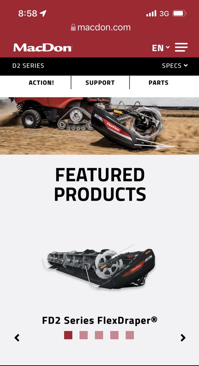 Is anyone in #macdon world running a D240 front as a swathing front on either a m1170 or m1240? Would love to speak to someone who may have one setup 👍🏾 <a href="/MacDon/">MacDon Industries</a>