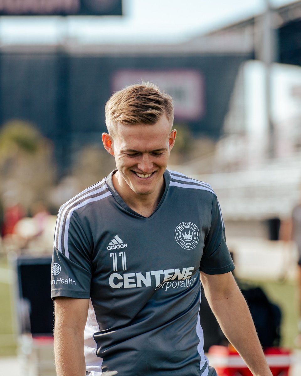 CharlotteFC's tweet photo. Happy to have our guy back after killing it at @MLS media day 😆 https://t.co/3v8RBxGM5e