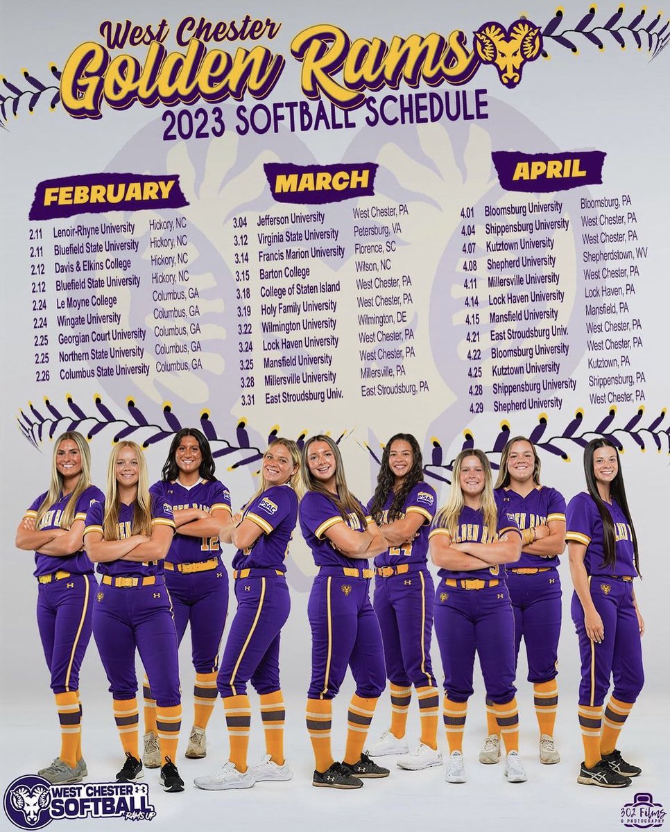2023 schedule drop! Ready to get started! 💜💛