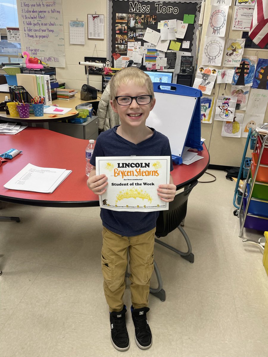 Angela Toro (@misstorowcs) on Twitter photo A special shout out to last week’s student of the week, Brycen! You have blossomed as a student from the beginning of the year to now. Keep doing great things! So proud of you! <a href="/warrenschools/">Warren City Schools</a> #LincolnPrideWCS A special shout out to last week’s student of the week, Brycen! You have blossomed as a student from the beginning of the year to now. Keep doing great things! So proud of you! <a href="/warrenschools/">Warren City Schools</a> #LincolnPrideWCS