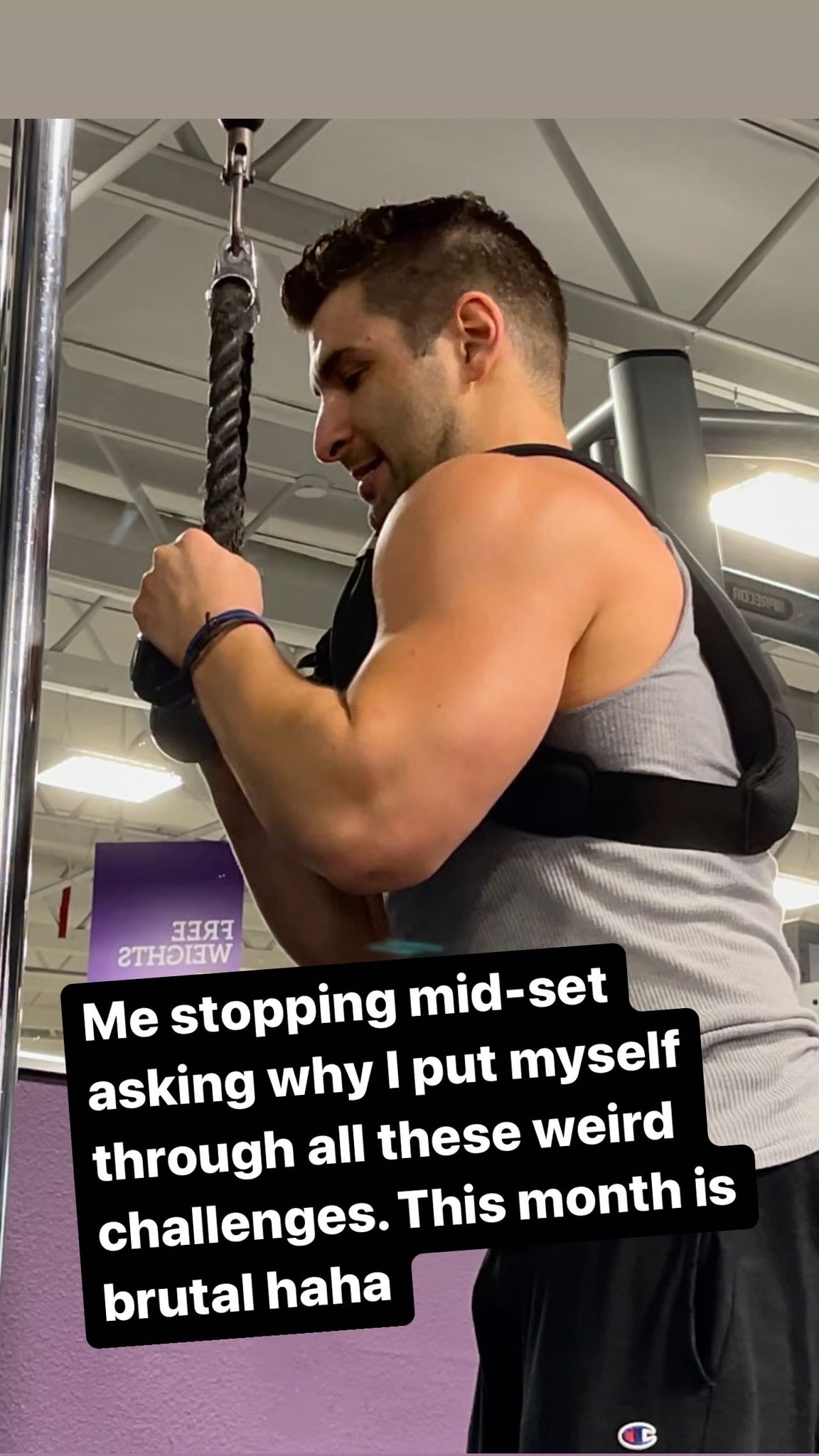 Current progress while working on this fitness challenge to see how much muscle I can build in 30 days. And then later finishing up coding Pokémon Red to add @psychicflying as a Pokémon. Still can’t believe this is my life…insanely weird https://t.co/ryHa2gNROj