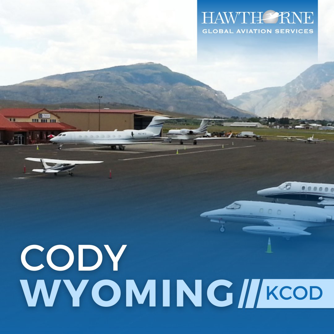 Hawthorne Cody FBO is just 58 miles outside of Yellowstone. It is a full-service FBO and home to Choice Aviation. Whether you’re traveling for business or pleasure, their safety-minded staff will ensure all your aviation needs are met. Plan your visit: hawthorne.aero/cody.