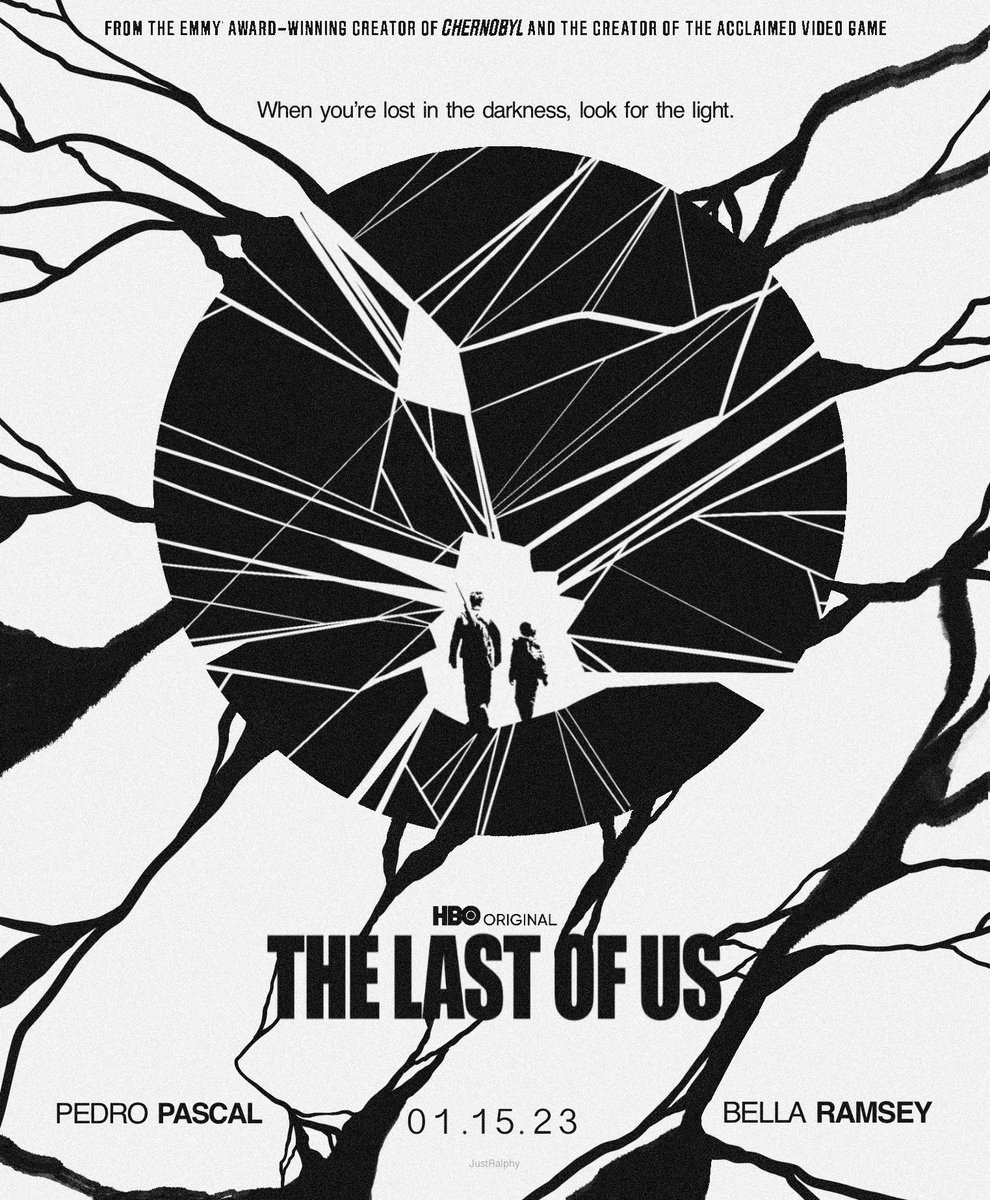 JustRalphyyy's tweet photo. Here’s a poster that I made today for HBO’s ‘The Last of Us’! ✍🏽

The first episode premieres on Sunday! 

#TheLastOfUs #TheLastOfUsHBO #tlou #tloufanart #art #PedroPascal @BellaRamsey 

@TheLastofUsNews @TheLastofUsHBO @Neil_Druckmann https://t.co/axwRfqWcpT