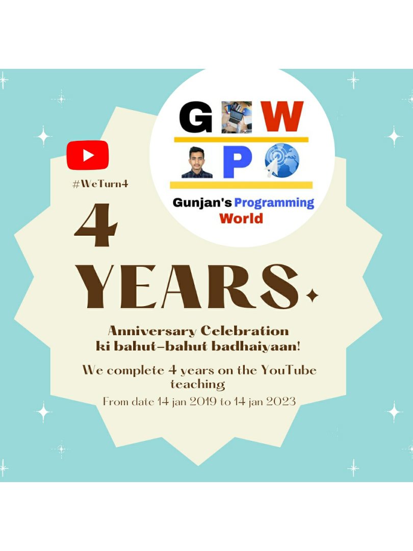 Gunjan's Programming World™👁‍🗨 tweet media